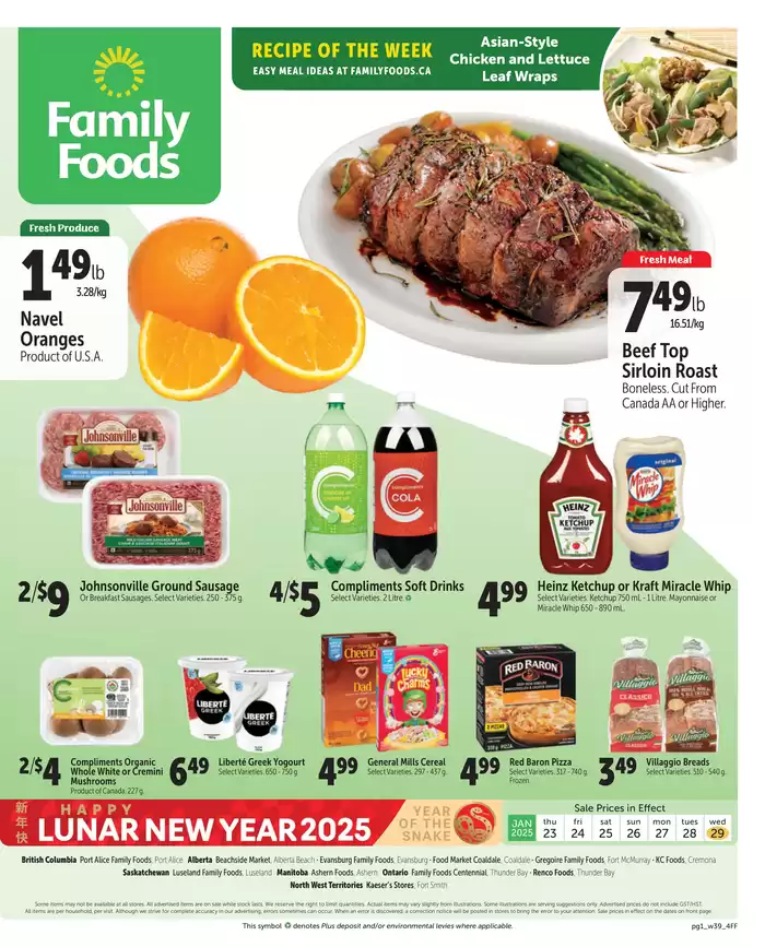 Family Foods catalogue in Castor AB | Discover attractive offers | 2025-01-23 - 2025-02-06