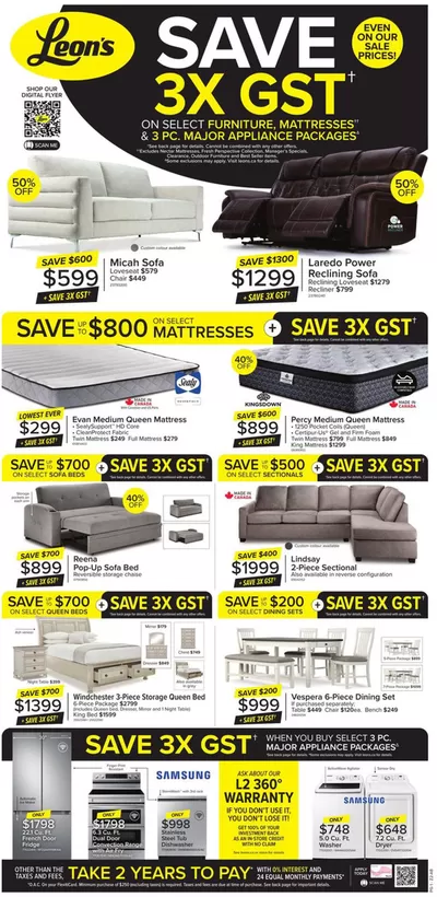 Home & Furniture offers in Bathurst | Corporate Stores in Leon's | 2025-01-23 - 2025-02-12