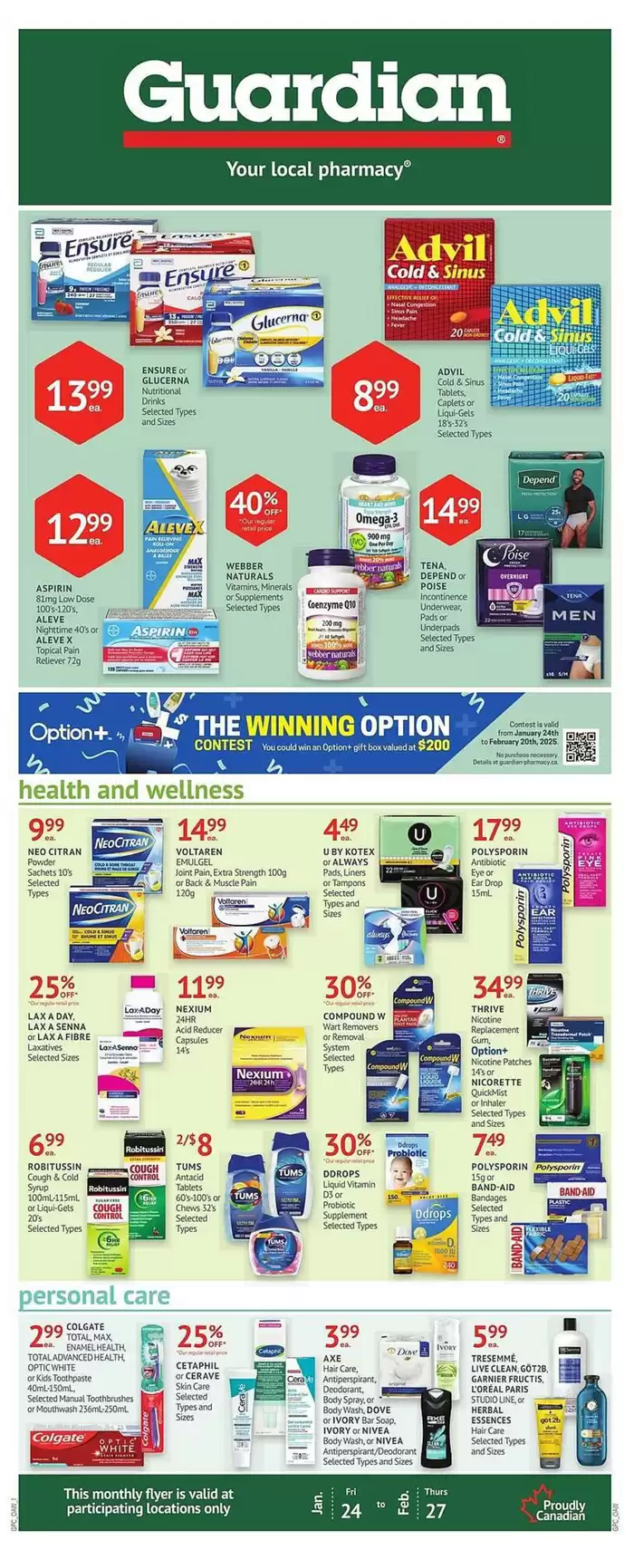 Guardian Pharmacy catalogue in Labrador City | Guardian Pharmacy weekly flyer | 2025-01-24 - 2025-01-30