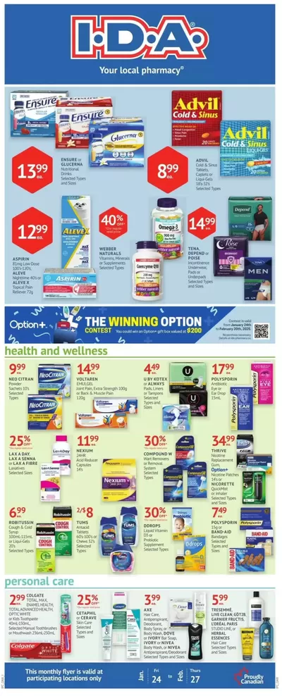 Pharmacy & Beauty offers | Weekly Specials in IDA Pharmacy | 2025-01-24 - 2025-01-27