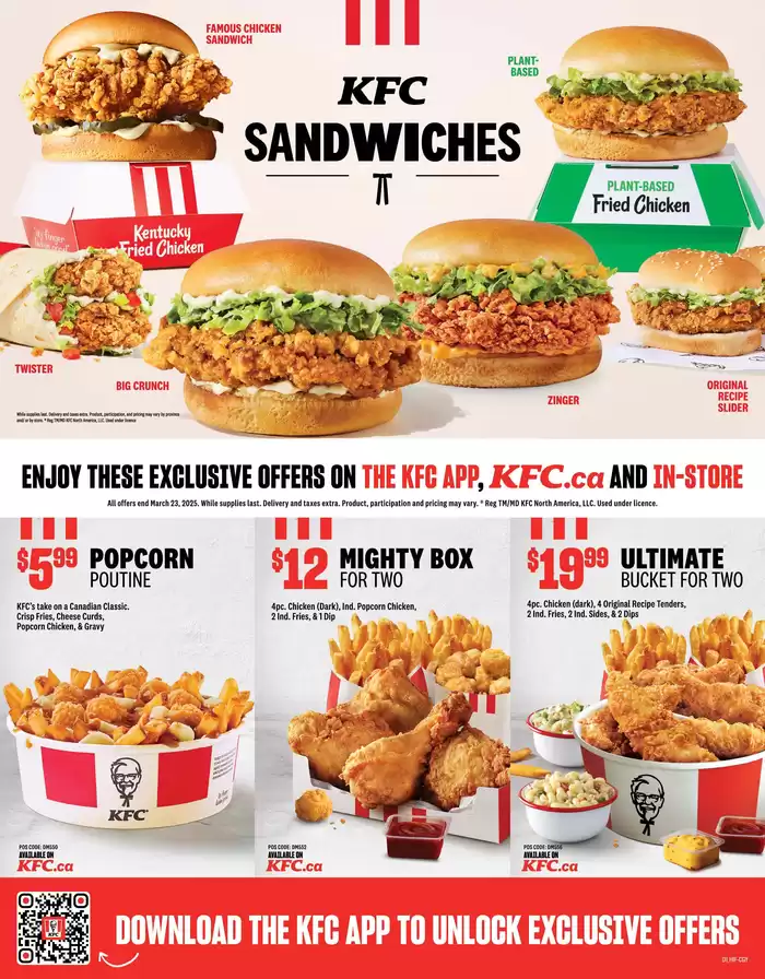 KFC catalogue in Lloydminster | KFC NEW MENU | 2025-01-24 - 2025-03-23