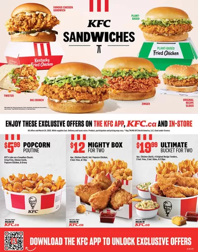 Restaurants offers in Lloydminster | KFC NEW MENU in KFC | 2025-01-24 - 2025-03-23