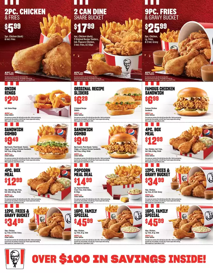 KFC catalogue in Peace River | KFC NEW MENU | 2025-01-24 - 2025-03-09