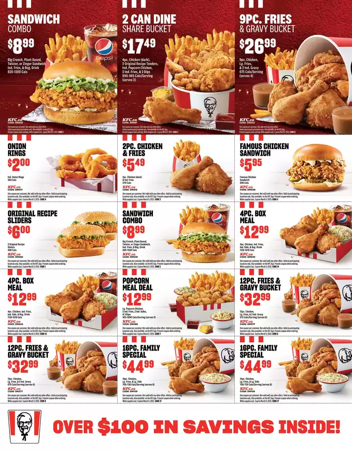 KFC catalogue in Coquitlam | KFC NEW MENU | 2025-01-24 - 2025-03-09