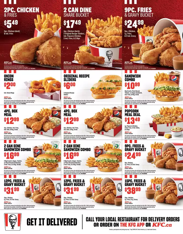 KFC catalogue in Winnipeg | KFC NEW MENU | 2025-01-24 - 2025-03-23