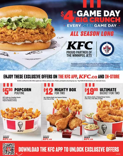 Restaurants offers in Winnipeg | KFC NEW MENU in KFC | 2025-01-24 - 2025-03-23