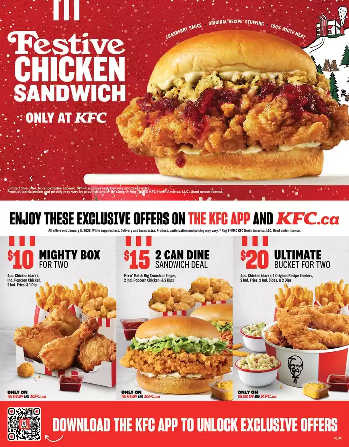 KFC catalogue in Fredericton | KFC NEW MENU | 2025-01-24 - 2025-03-23