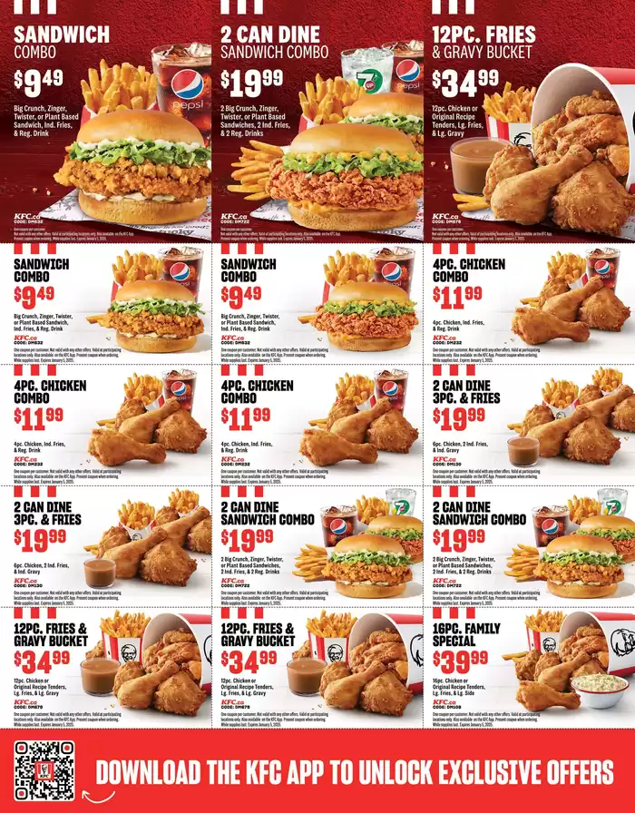 KFC catalogue in Fredericton | KFC NEW MENU | 2025-01-24 - 2025-03-23