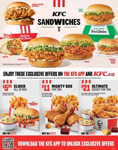 Restaurants offers in Marystown | KFC NEW MENU in KFC | 2025-01-24 - 2025-03-09