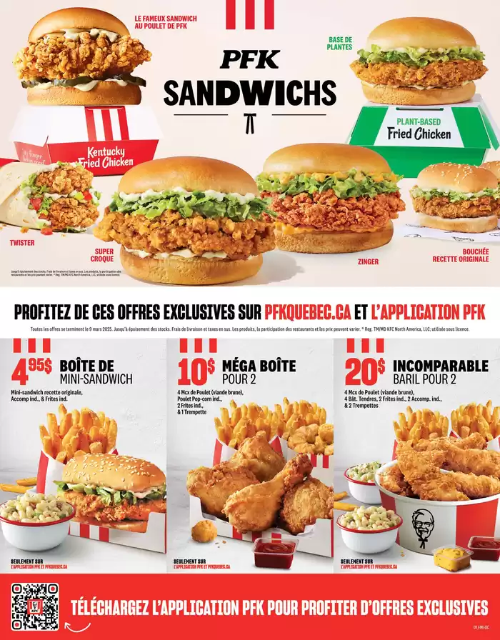 KFC catalogue in Sherbrooke QC | KFC NEW MENU | 2025-01-24 - 2025-03-09