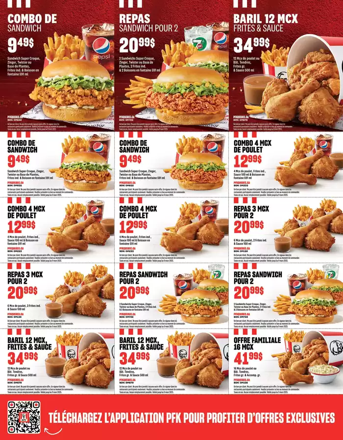 KFC catalogue in Sherbrooke QC | KFC NEW MENU | 2025-01-24 - 2025-03-09