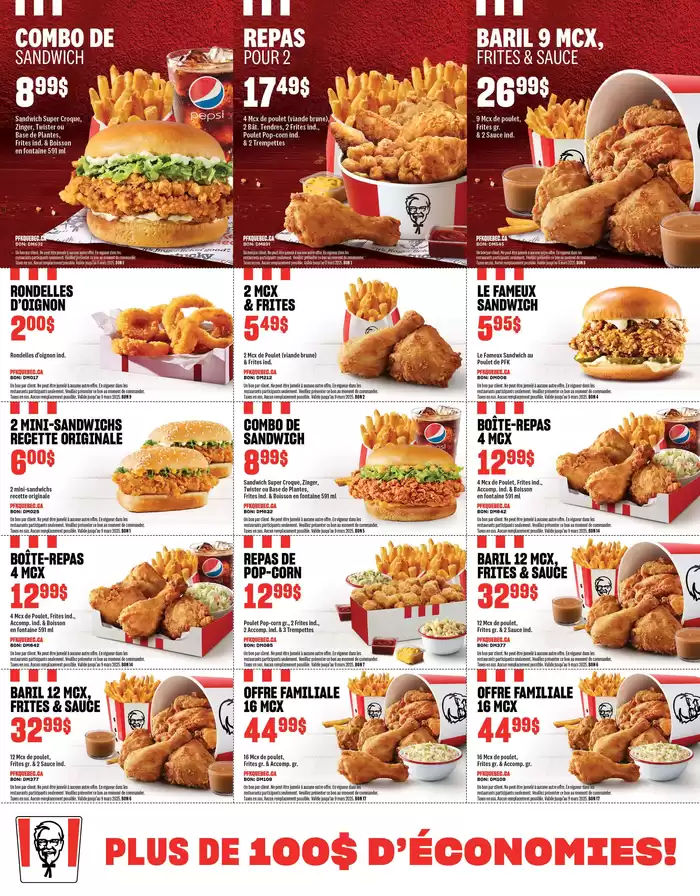 KFC catalogue in Gatineau | KFC NEW MENU | 2025-01-24 - 2025-03-09