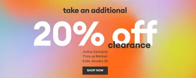 Clothing, Shoes & Accessories offers in St. John's | 20% Off Clearance in Joe Fresh | 2025-01-24 - 2025-01-26