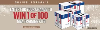 Restaurants offers in Saint-Lambert | WIN 1 OF 100 NBA TRAINING KITS in NB Liquor | 2025-01-27 - 2025-02-15