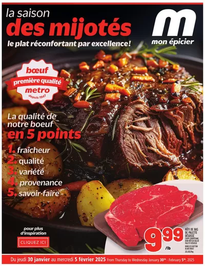 Metro catalogue in Outremont | Metro weekly flyer Quebec | 2025-01-30 - 2025-02-05