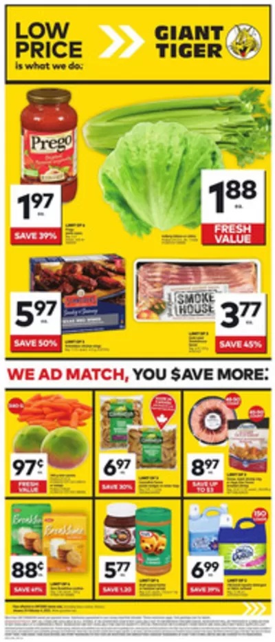 Grocery offers in Sudbury | Current deals and offers in Giant Tiger | 2025-01-29 - 2025-02-04