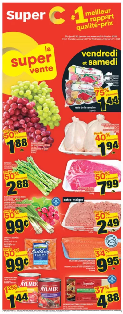 Super C catalogue in Laval | Great offer for all customers | 2025-01-30 - 2025-02-05