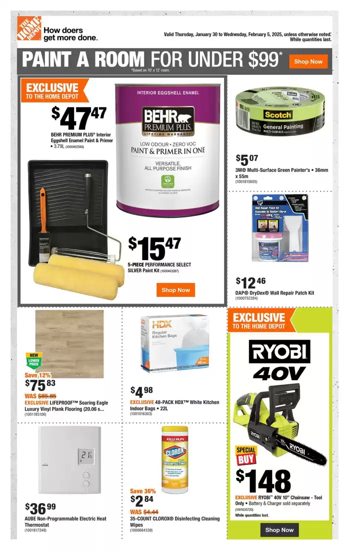 Home Depot catalogue in Trois-Rivières | Current bargains and offers | 2025-01-30 - 2025-02-05