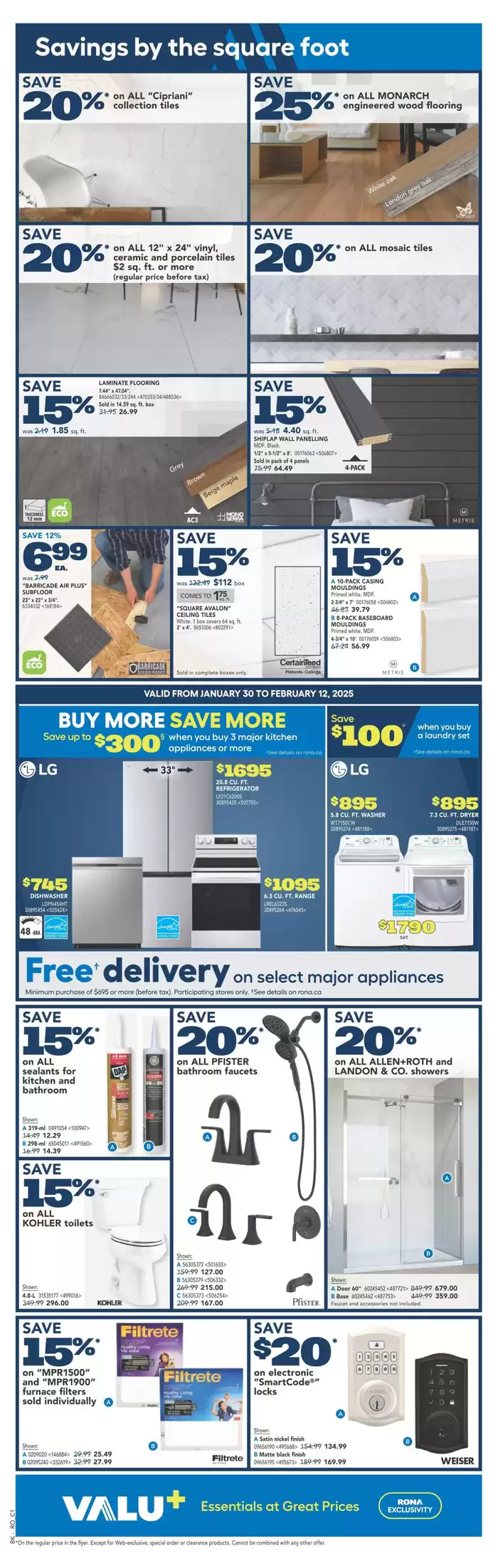 RONA catalogue in Oshawa | Top offers for smart savers | 2025-01-30 - 2025-02-05