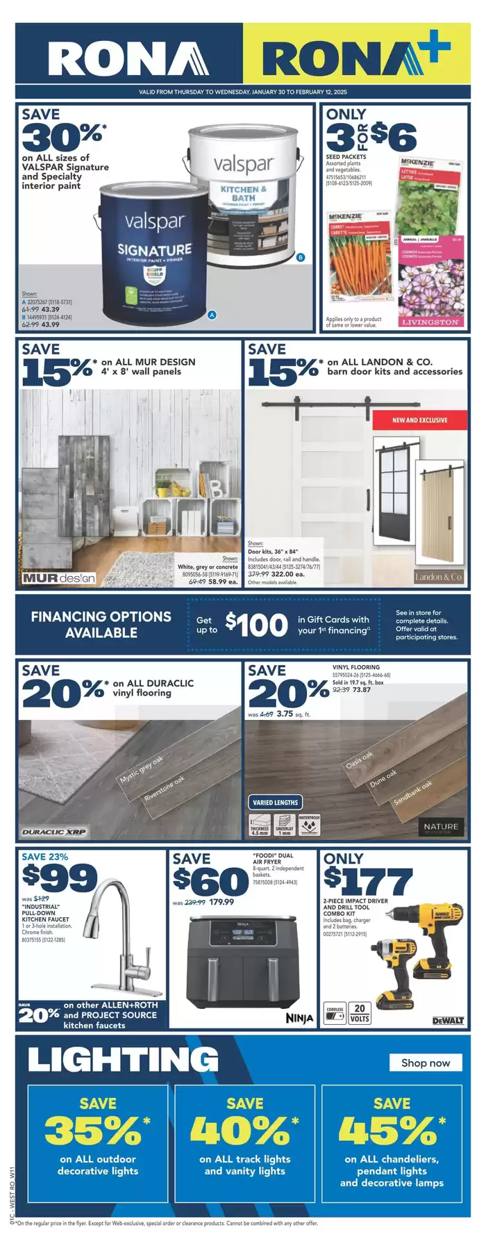 RONA catalogue in Vancouver | New offers to discover | 2025-01-30 - 2025-02-05