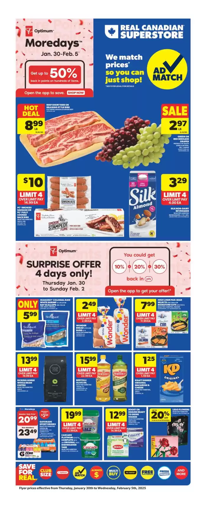 Real Canadian Superstore catalogue in Edmonton | Top offers for smart savers | 2025-01-30 - 2025-02-05