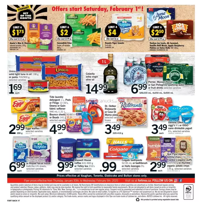 Fortinos catalogue in North York | Fortinos weekly flyer | 2025-01-30 - 2025-02-05