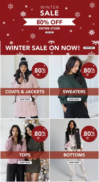 Clothing, Shoes & Accessories offers in Sault Ste. Marie | Up To 80% Off in Fairweather | 2025-01-29 - 2025-02-12