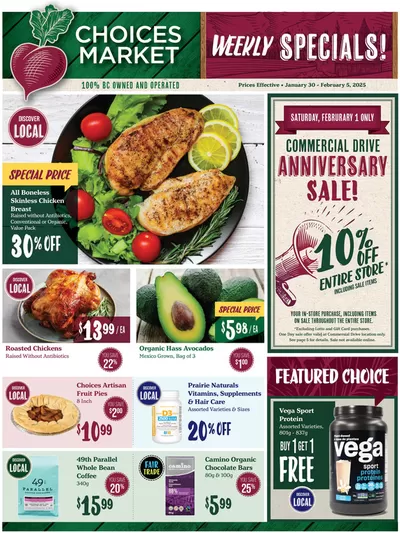 Grocery offers in Surrey | Choices Market weekly flyer in Choices Market | 2025-01-30 - 2025-02-13