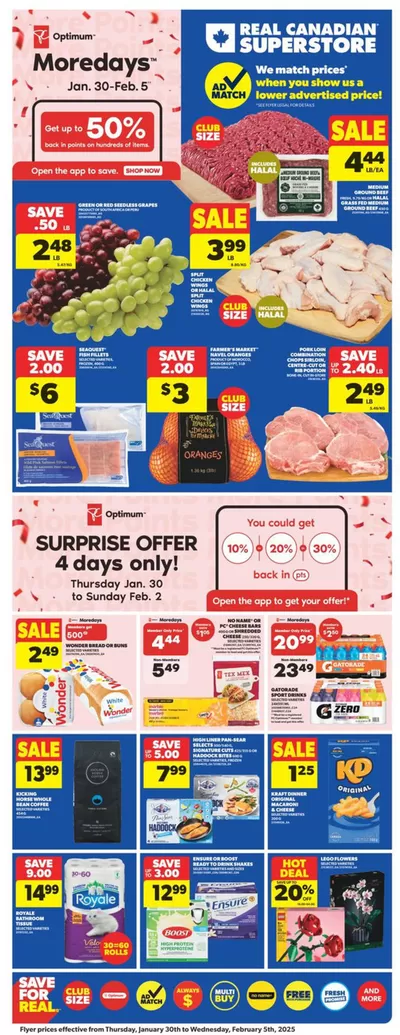 Real Canadian Superstore catalogue in Kanata | Weekly Flyer | 2025-01-30 - 2025-02-05