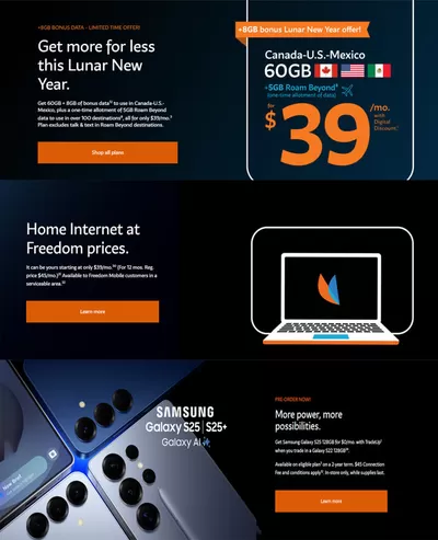 Electronics offers in Richmond | Current deals and offers in Freedom Mobile | 2025-01-30 - 2025-02-13