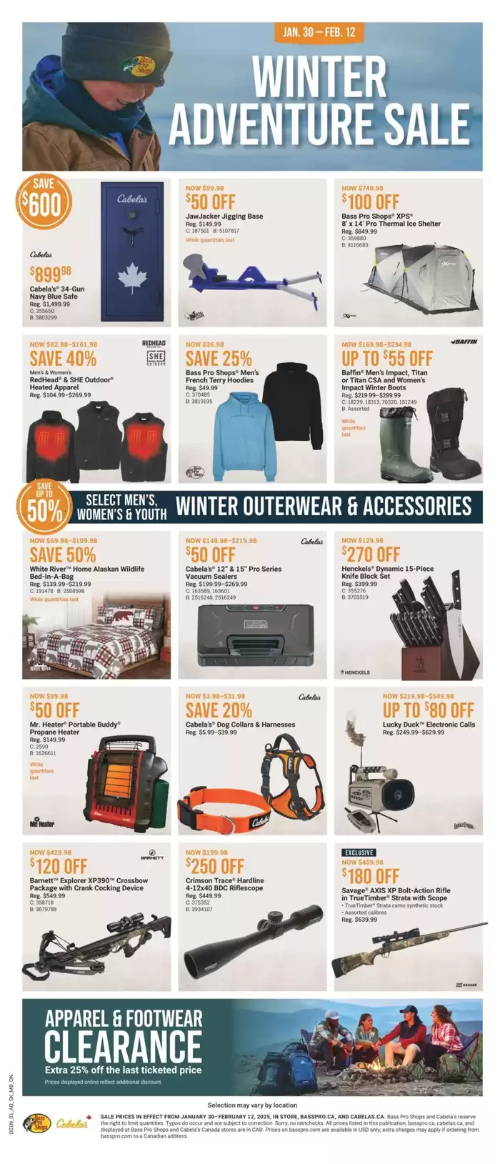 Bass Pro Shop catalogue in Ottawa | Winter Adventure Sale | 2025-01-30 - 2025-02-12