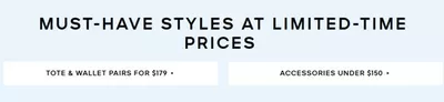 Luxury Brands offers in Richmond | MUST-HAVE STYLES AT LIMITED-TIME PRICES in Michael Kors | 2025-01-30 - 2025-02-13