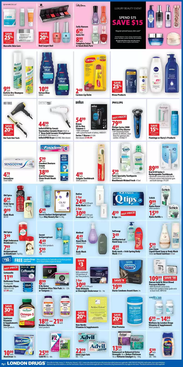 London Drugs catalogue in Richmond | Exclusive deals for our customers | 2025-01-31 - 2025-02-05