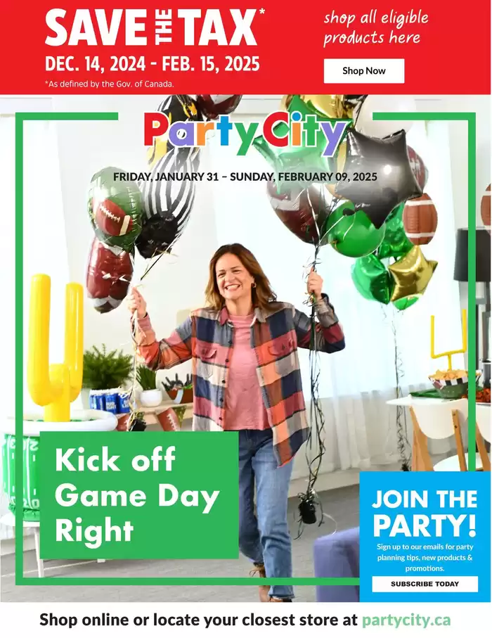 Party City catalogue in Edmonton | Save The Tax | 2025-01-31 - 2025-02-09