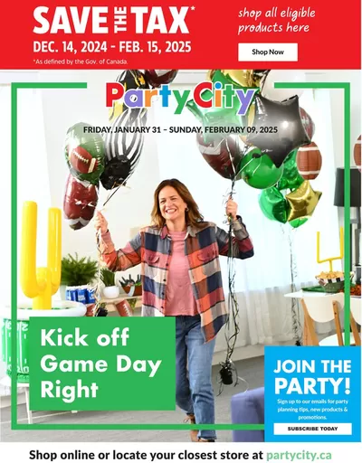 Kids, Toys & Babies offers in Niagara Falls | Save The Tax in Party City | 2025-01-31 - 2025-02-09