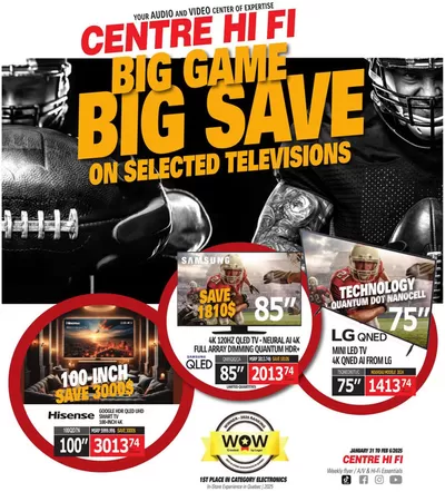 Electronics offers in Saint-Lazare | Weekly Flyer in Centre Hi-Fi | 2025-01-31 - 2025-02-06