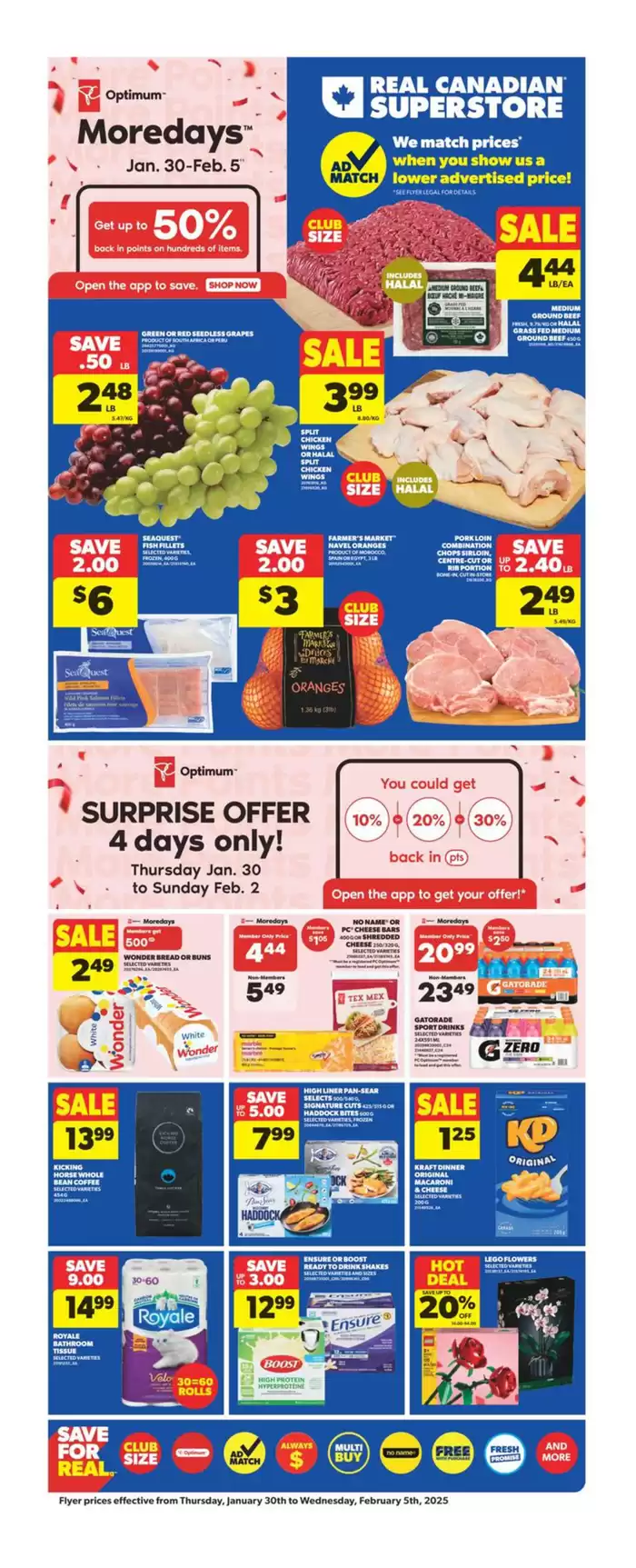 Real Canadian Superstore catalogue in Ottawa | Weekly Flyer | 2025-01-30 - 2025-02-05