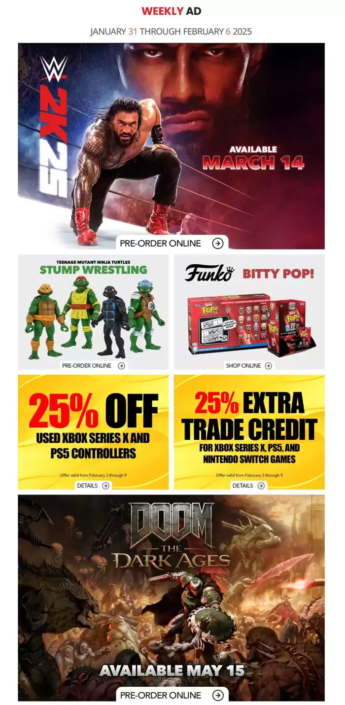 Game Stop catalogue in Calgary | Game Stop Weekly ad | 2025-01-31 - 2025-02-06