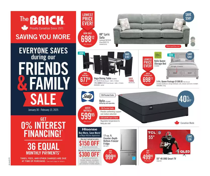 The Brick catalogue in Winnipeg | Top offers for smart savers | 2025-01-30 - 2025-02-13