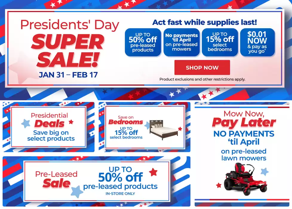 Aaron's catalogue in Edmonton | Presidents' Day Super Sale | 2025-02-03 - 2025-02-17