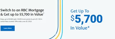 Banks offers in Moncton | Get up to $5,700 in Value in Royal Bank of Canada | 2025-02-03 - 2025-06-30