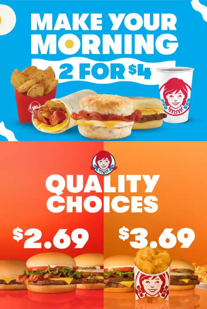 Wendy's catalogue in Calgary | Current deals and offers | 2025-02-04 - 2025-02-18