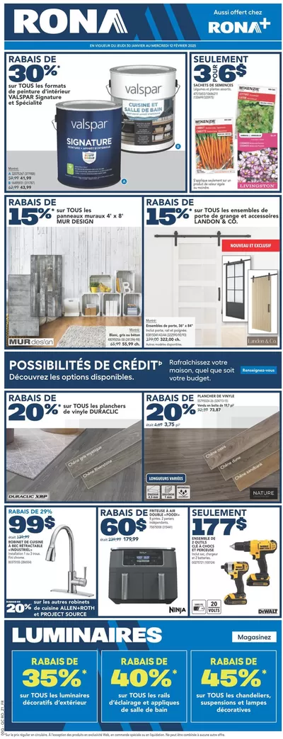 RONA catalogue in Wabush | Great offer for all customers | 2025-02-06 - 2025-02-12