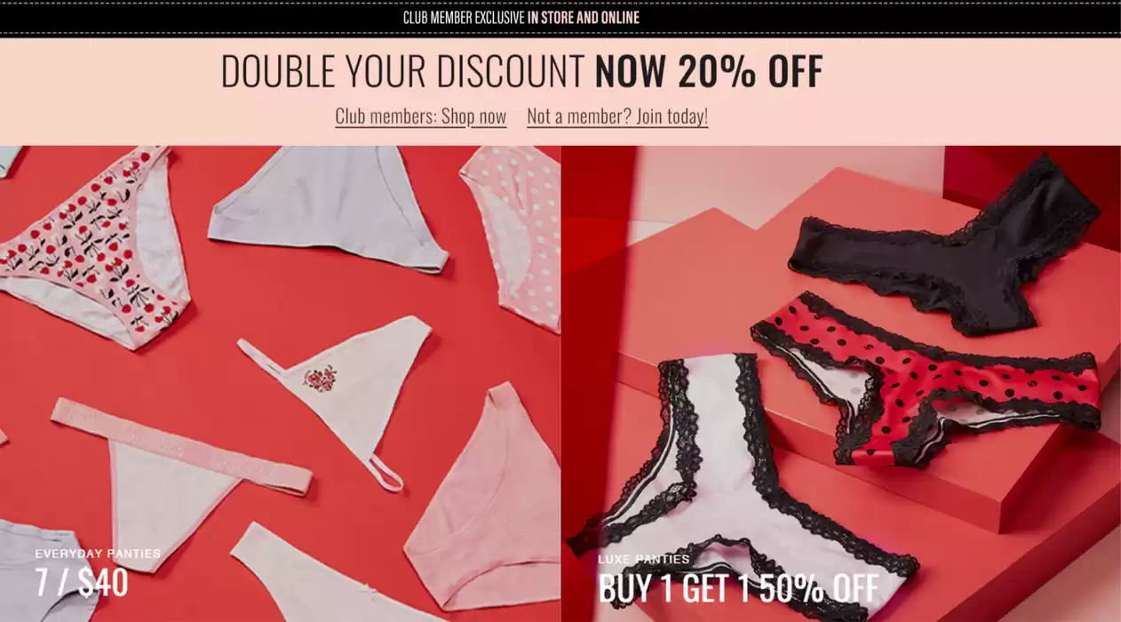 La Senza catalogue in Vaughan | DOUBLE YOUR DISCOUNT NOW 20% OFF | 2025-02-05 - 2025-02-19