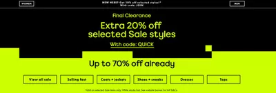 Clothing, Shoes & Accessories offers in Meadow Lake | Up To 70% Off + Extra 20% Off in Asos | 2025-02-05 - 2025-02-19