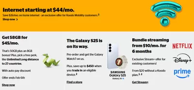 Electronics offers in Happy Valley-Goose Bay | Current deals and offers in Koodo | 2025-02-05 - 2025-02-19