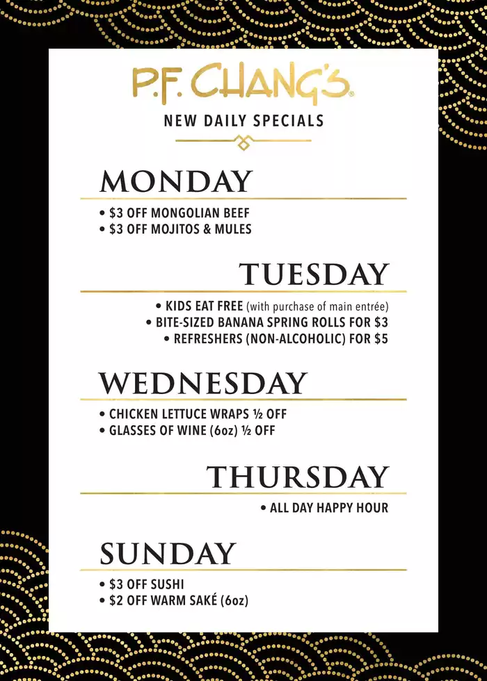 PF Chang's catalogue in Montreal | New Daily Specials | 2025-02-05 - 2025-02-28