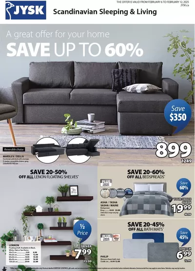 JYSK catalogue in Toronto | This week's offer Flyer | 2025-02-06 - 2025-02-20