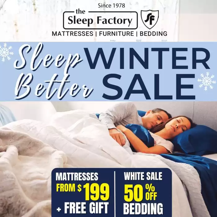 The Sleep Factory catalogue in Oshawa | Sleep Winter Better Sale | 2025-02-06 - 2025-02-27