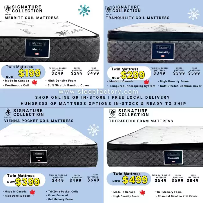 The Sleep Factory catalogue in Oshawa | Sleep Winter Better Sale | 2025-02-06 - 2025-02-27